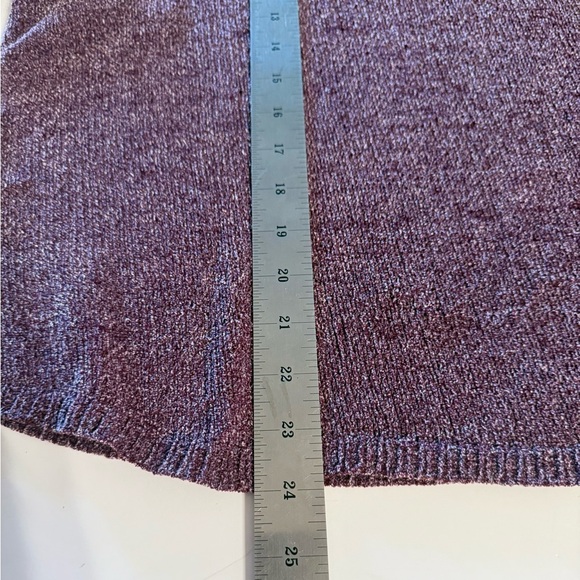 Ellen Tracy Women's Bordeaux Tweed Long Sleeve Sweater XXL Stretchy Plum - Picture 8 of 13